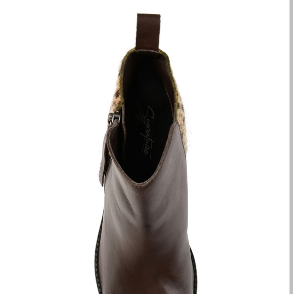 Journee Collection Shalece Ankle Boots Brown -11 - Picture 5 of 9